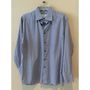 ETON SLIM Checked Dress Shirt Size 41 -16" Large